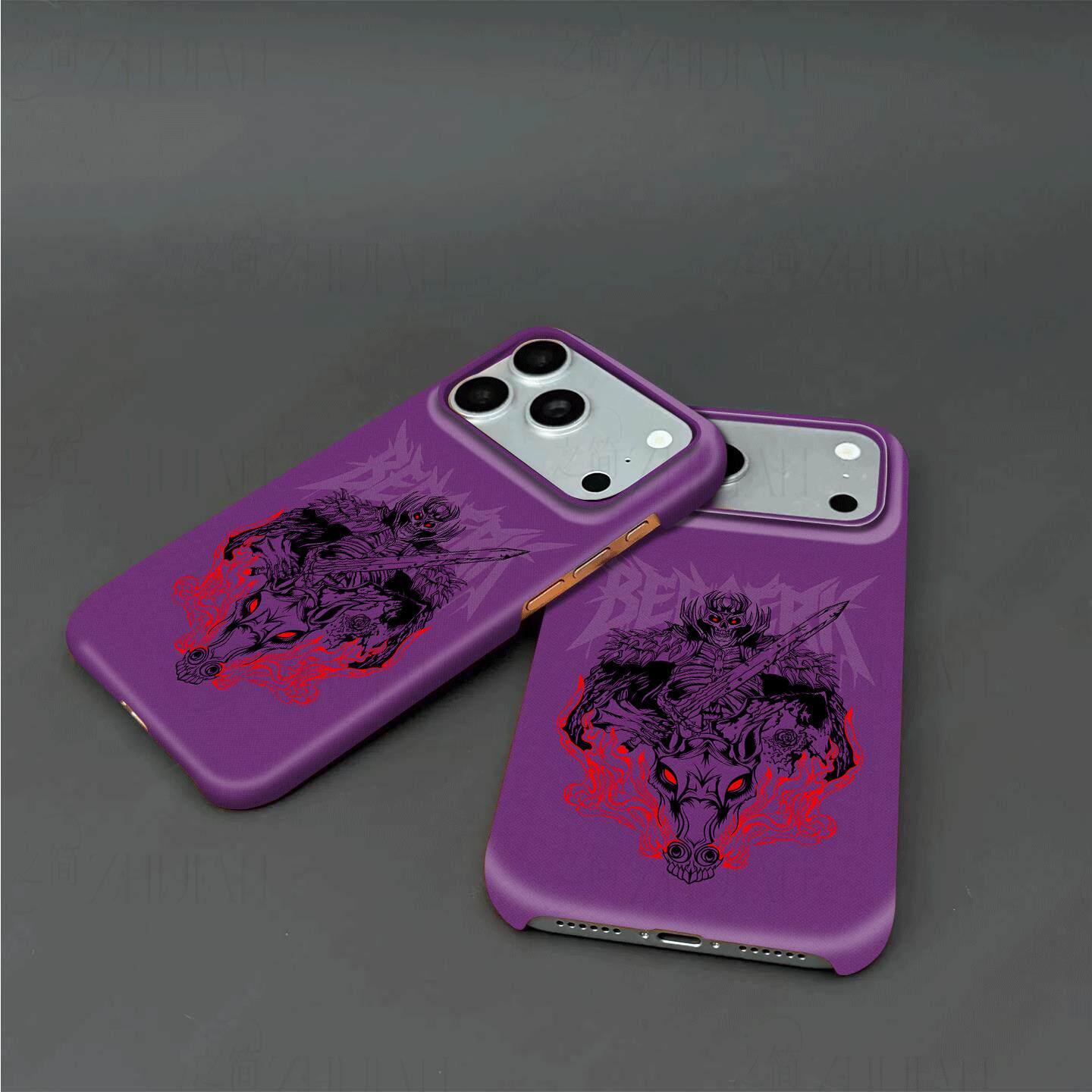 剑风骷髅骑士硬壳磨砂磁吸手机壳适用苹果iphone17promax华为VIVOX200PROMINIMATE80PROMAX三星S25ULTRA小米1