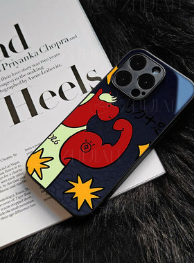 苹果17promax马力十足k玻璃手机壳马年新年祝福有钱适用苹果华为MATE80PROMAXOPPOA6PROP70ULTRA红米K80PRO