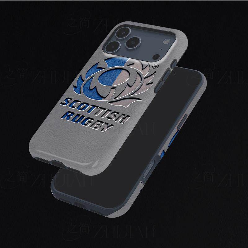 苏格兰橄榄球磨砂磁吸手机壳大孔亮面硬壳适用苹果iphone18promax华为PURAXVIEW荣耀POWER21加TURBO6