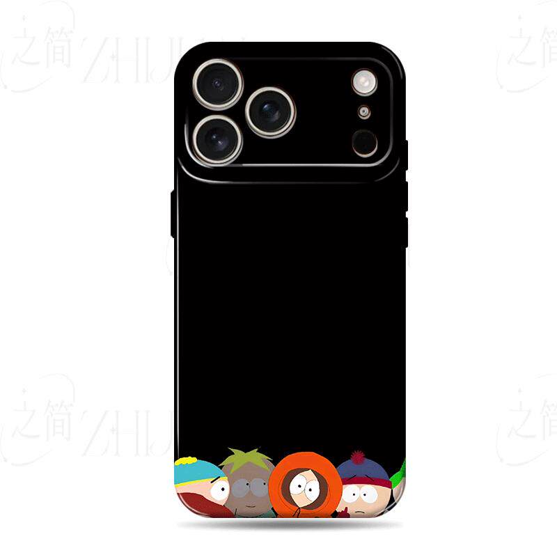 南方公园角色磨砂磁吸手机壳大孔亮面硬壳适用苹果iphone18promax华为PURAXVIEW荣耀90PRO红米TURBO3