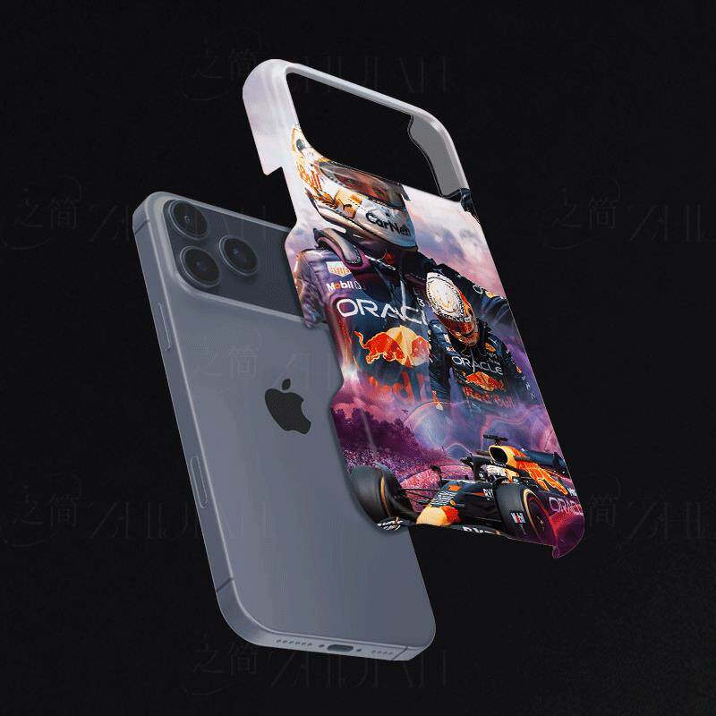 红牛F1夺冠磨砂磁吸手机壳大孔亮面硬壳适用苹果iphone18promax华为PURAXVIEWIQOONEO6华为MATE30PRO