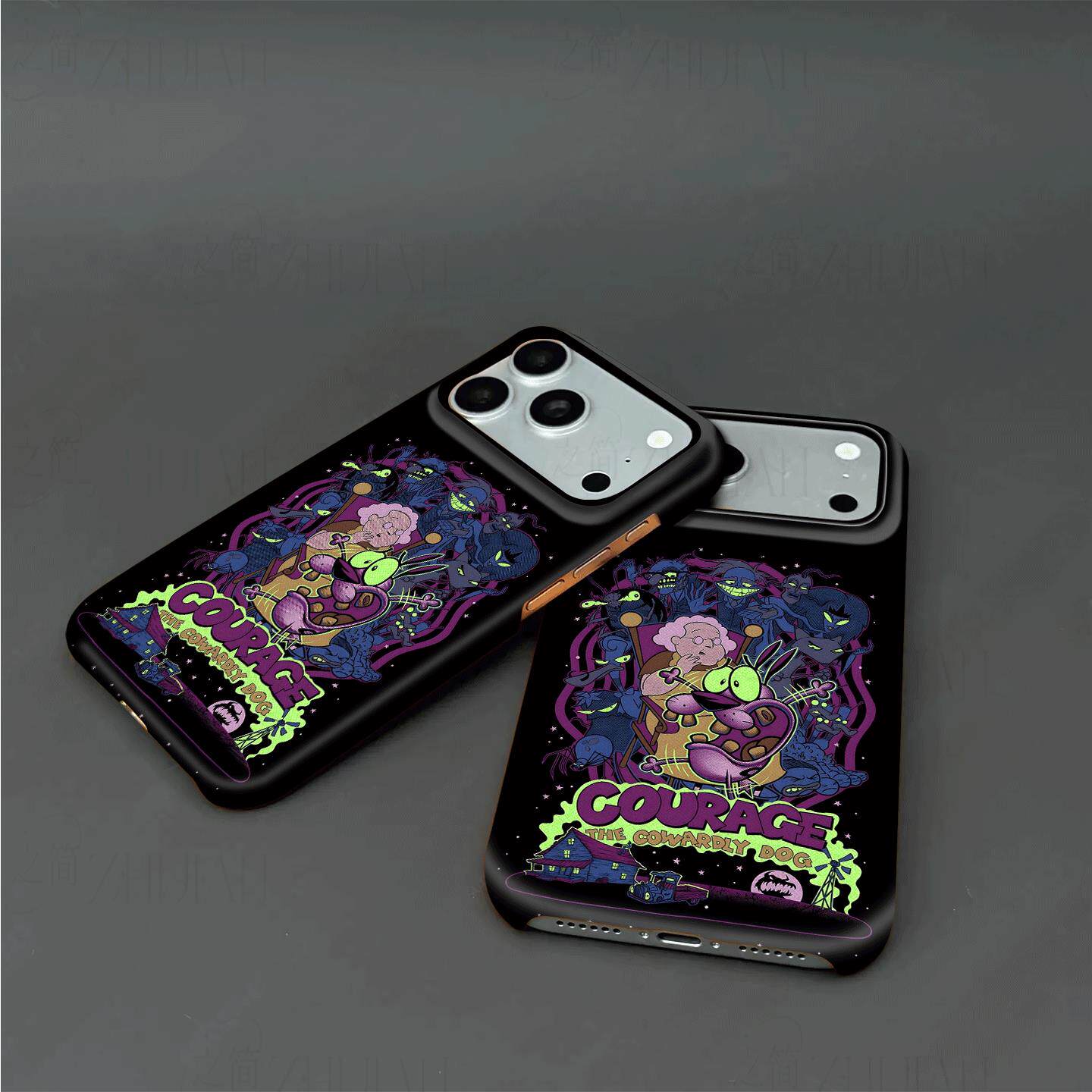 胆小狗英雄硬壳磨砂磁吸手机壳适用苹果iphone17promax华为三星S25PLUSMATE80PROMAX小米15PROMATE70PRO+