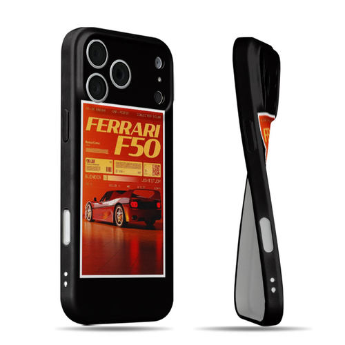 法拉利F50磨砂磁吸手机壳大孔亮面硬壳适用苹果iphone18promax华为PURAXVIEW华为PURA80PRO华为NOVA10PRO