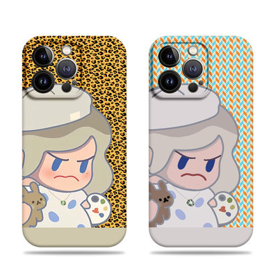 苹果17promax怒宝萌宠菲林情侣手机壳适用苹果华为VIVOY78PLUS红米K70EP60PROMATE40E一加15