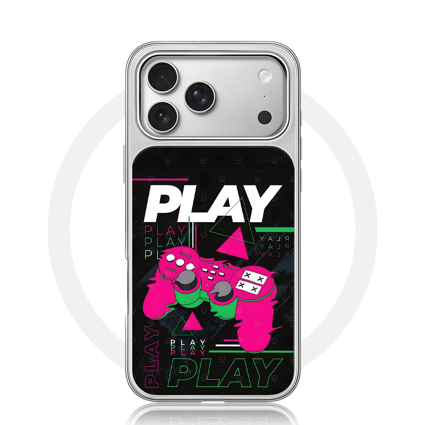 游戏手柄PLAY手机壳大孔电镀黑框碳纤纹二合一磁吸适用苹果17promax华为PURA80ULTRAPURA70ULTRAMATE60PROPLU
