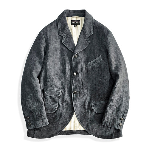 西里布商务休闲美式复古西服外套