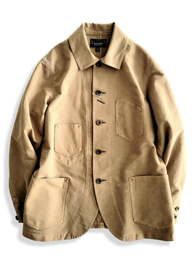 西里布全棉卡其工装西服翻领外套咔叽复古休闲非rrl freewheelers