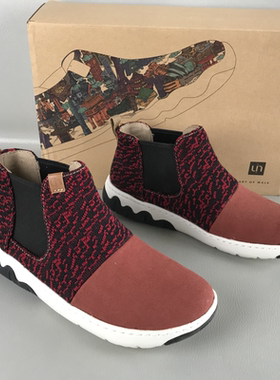 36码uin高帮女鞋懒人套筒一脚蹬韩版单鞋百搭摇摇底时尚休闲鞋春