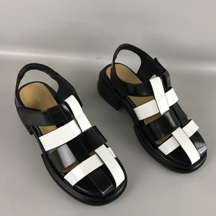 斷碼 36碼 女鞋 百搭時(shí)尚 休閑沙灘鞋 真皮羅馬風(fēng)涼鞋 正品 撤柜撿漏夏季