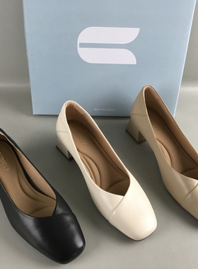 comely/康莉正品女鞋断码撤柜春夏浅口单鞋一脚蹬简约百搭高跟鞋