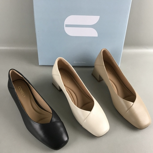 comely/康莉正品女鞋断码撤柜春夏浅口单鞋一脚蹬简约百搭高跟鞋