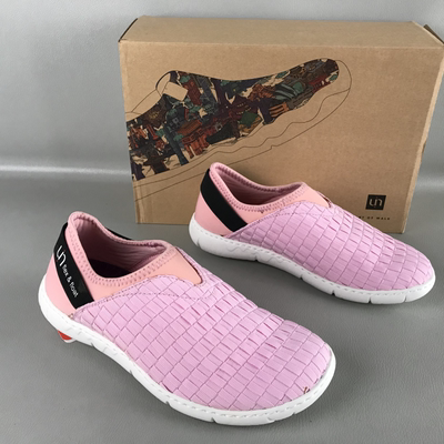 uin彩绘旅行鞋套脚轻便舒适休闲鞋春夏平底透气百搭户外运动鞋女