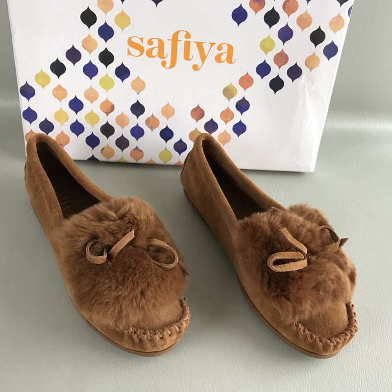 35码Safiya/索菲娅正品女鞋撤柜春秋平底真皮居家豆豆鞋外穿单鞋,女鞋,乐福鞋（豆豆鞋）,淘宝优惠券,粉丝福利购,淘宝优惠卷