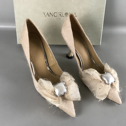 XANGIRL/香阁儿女鞋断码撤柜春夏浅口单鞋宴会礼服百搭优雅高跟鞋