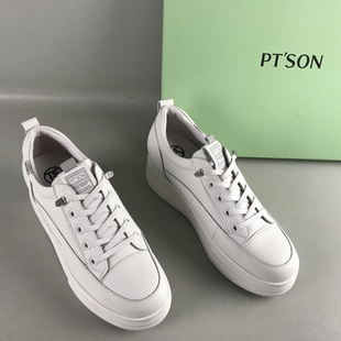 40码PT'SON/百田森女鞋断码撤柜春秋增高厚底百搭小白鞋百搭板鞋
