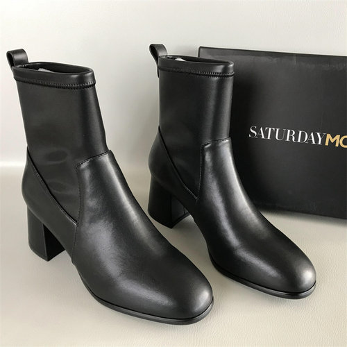SATURDAYMODE气质合成革时装靴