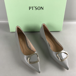 低跟一脚蹬文艺风瓢鞋 撤柜春夏浅口单鞋 断码 SON百田森正品 女鞋