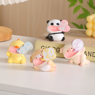 信念理想家办公室装饰工位桌面摆件送朋友生日治愈系礼物小摆件