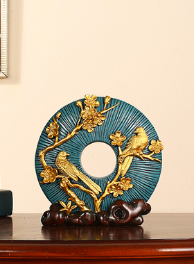 圆盘抖音酒店装饰摆件美式乔迁