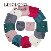 绒布零钱包首饰品珠宝玉器吊坠收纳袋耳机口红包装 布袋荷包锦囊袋