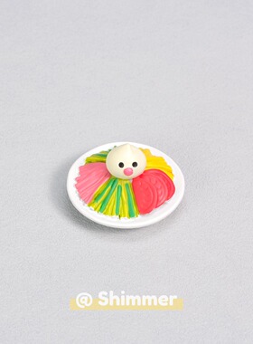 卡通食物微缩场景桌面摆件