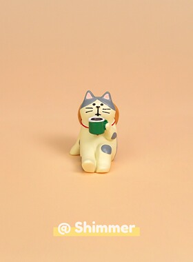 可爱卡通小猫手办摆件