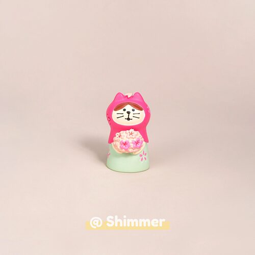 日式樱花猫咪桌面萌宠摆件装饰