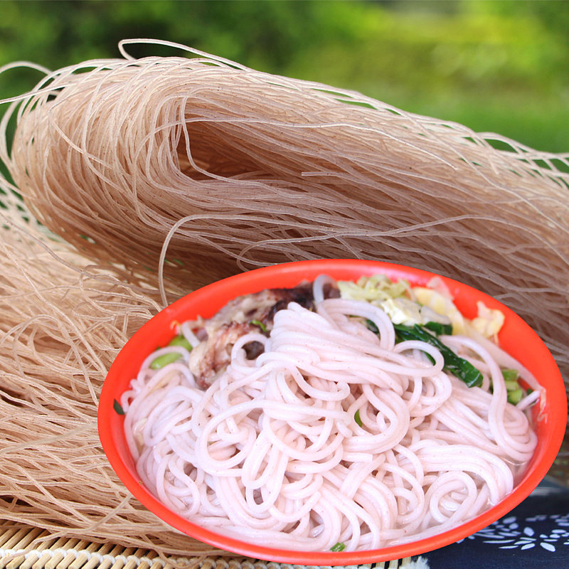 2斤装 送酸菜元阳梯田红米线云南蒙自米线 元阳红米干米线袋装