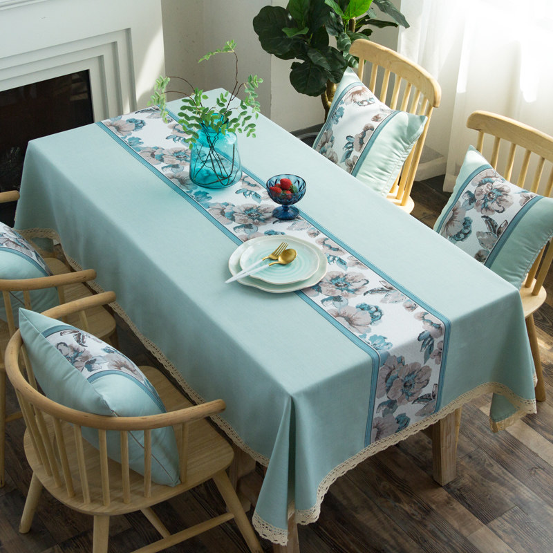 棉麻餐桌布桌布布艺简约家用现代简约中式桌旗长方形茶几书桌台布,居家布艺,桌布,淘宝优惠券,粉丝福利购,淘宝优惠卷