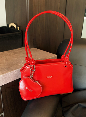 小众设计感包包女2025新款婚包女新娘手提包时尚法式绳结包腋下包