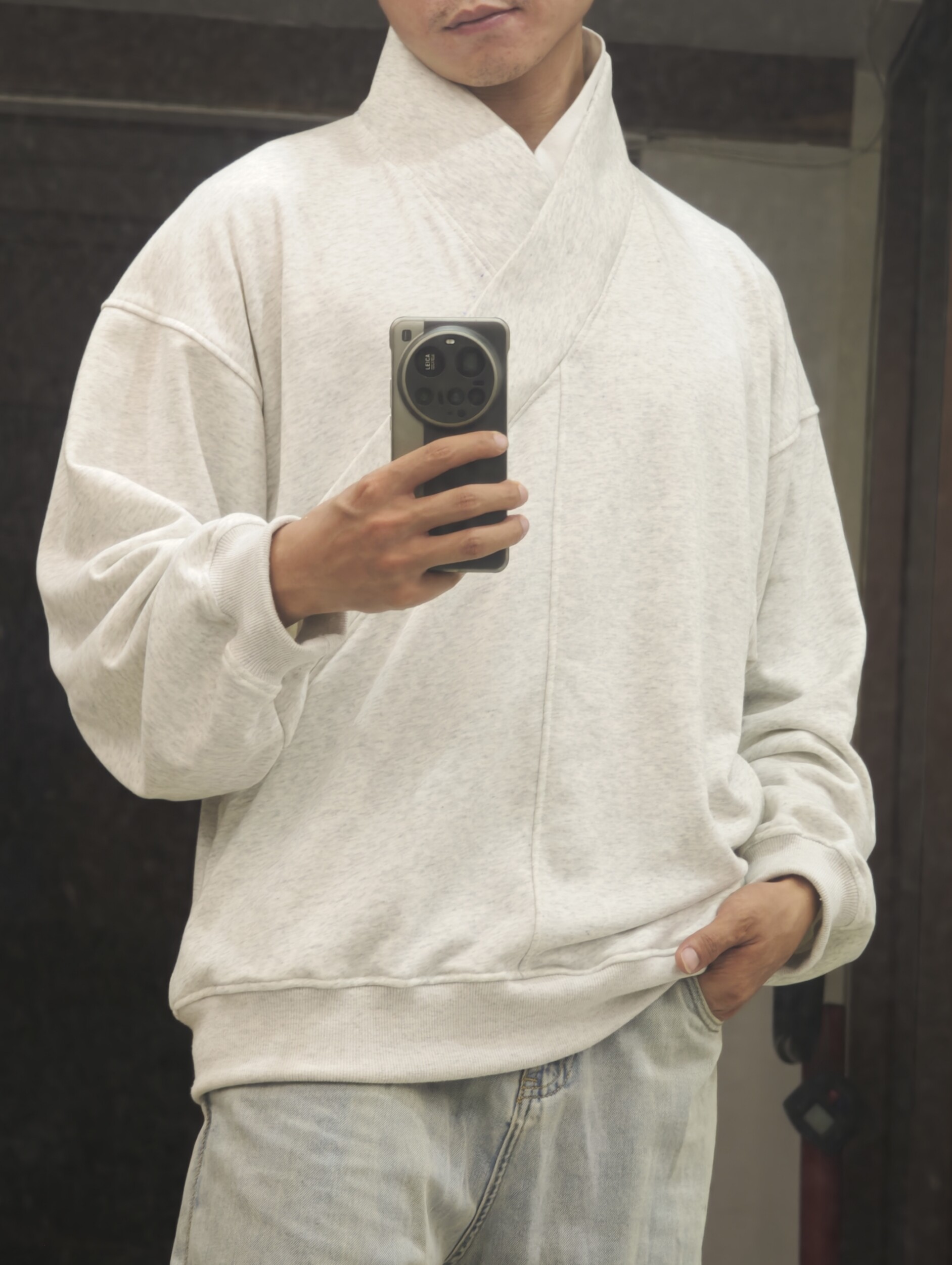 泽恪ZEKE·楚墓汉服卫衣 中缝款交领斜肩汉服卫衣中式卫衣