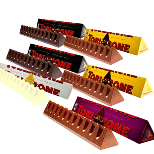 Toblerone瑞士三角巧克力100g*6条进口黑巧葡萄干牛奶白巧克力