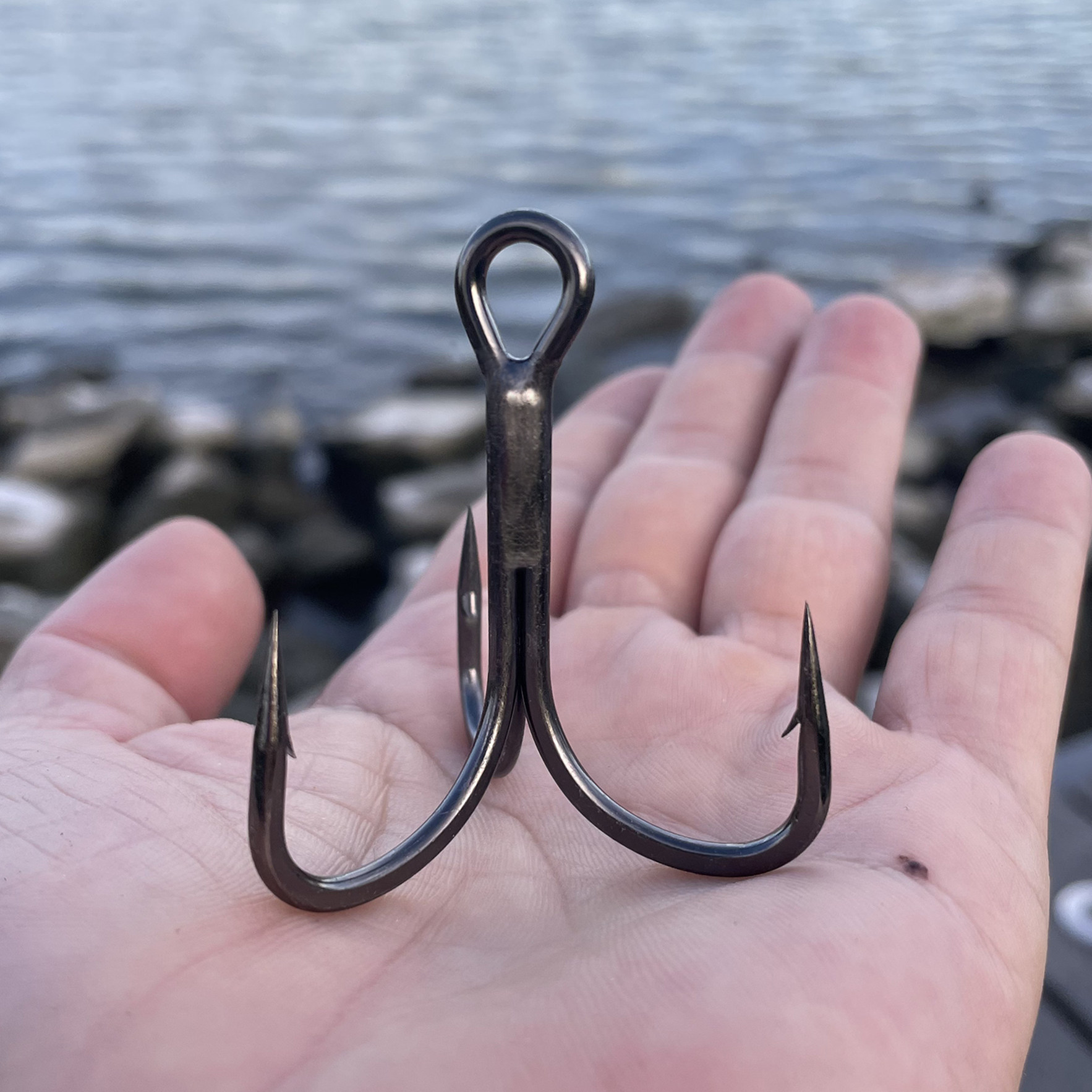 实拍 大号路亚钩5倍加强路亚三本钩路亚钩专用船钓钩深海大物海钓