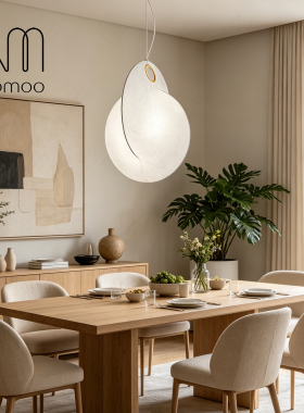 意大利Michael Anastassiades  Overlap 蚕丝吊灯极简挑高楼梯灯