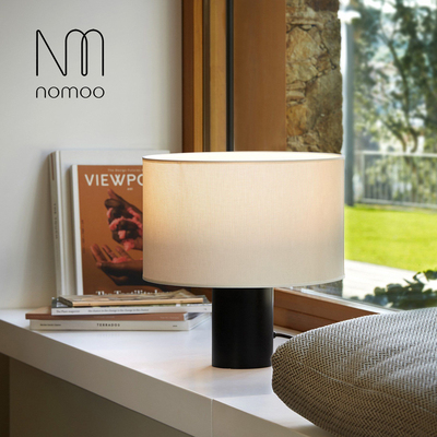 北欧简约棉布台灯书房卧室