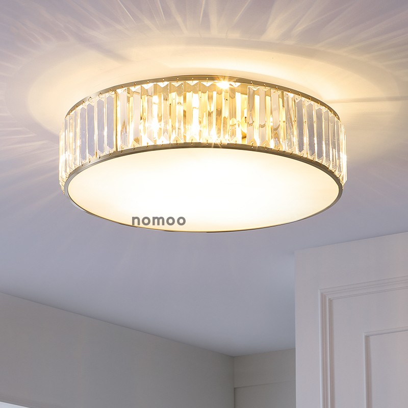 轻奢全铜餐厅浪漫美式水晶吸顶灯