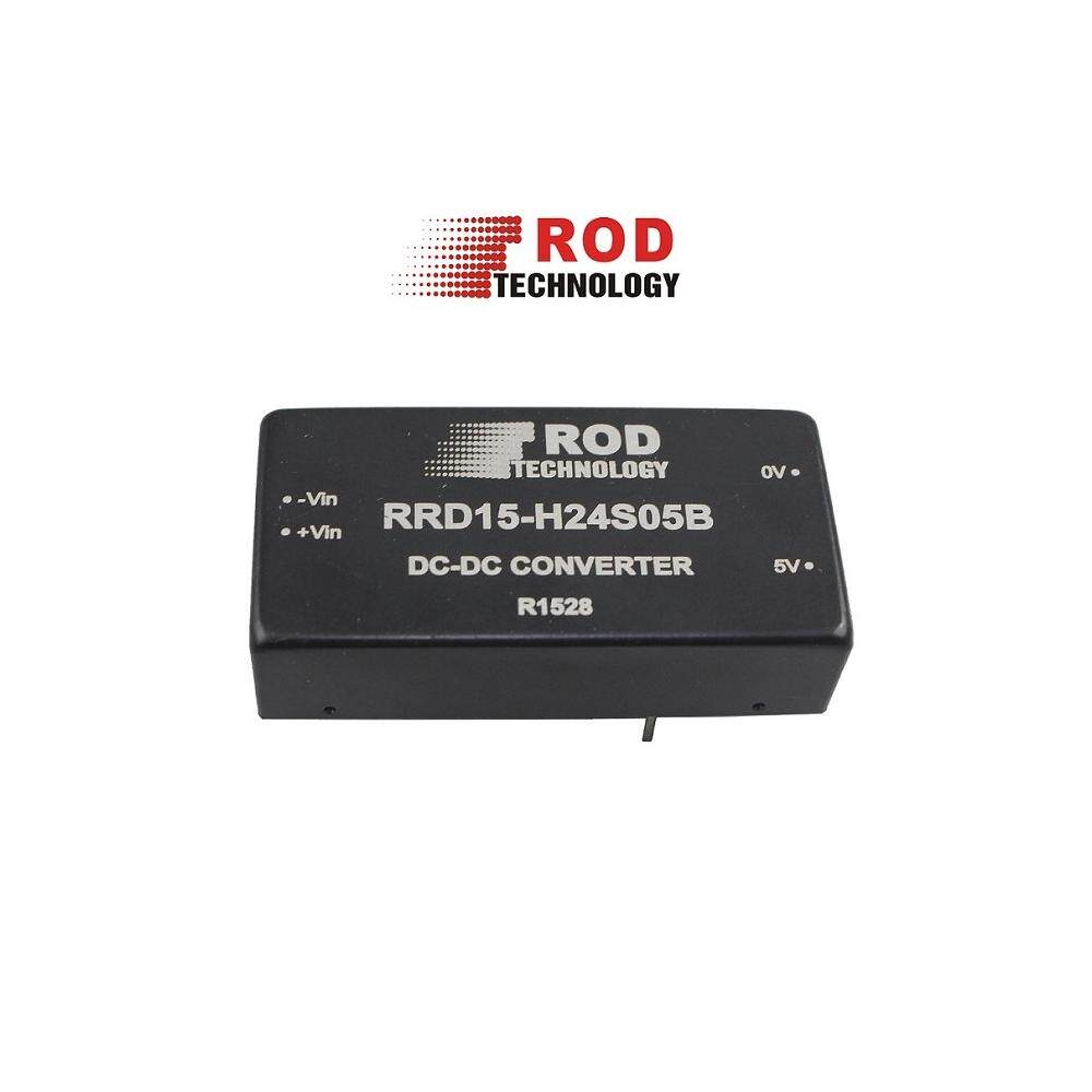 RRD15 DC-DC模块电源 24v转5v 3a 15W 工业模块电源 HMI隔离电源