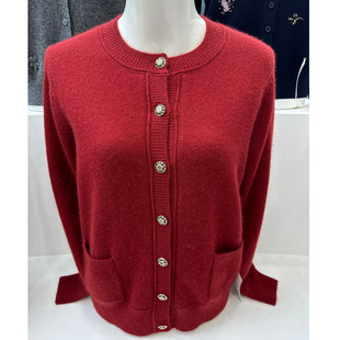 毛衣冬季 中老年人女装 加厚羊毛衫 针织衫 羊绒外套 2025新款 妈妈开衫