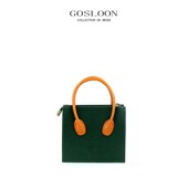 法国GOSLOON 保用30年 L42古士龙头层牛皮手工包新款