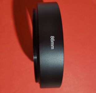 86mm标头遮光罩 35mm 50mm镜头专用 直筒金属遮光罩高22.5