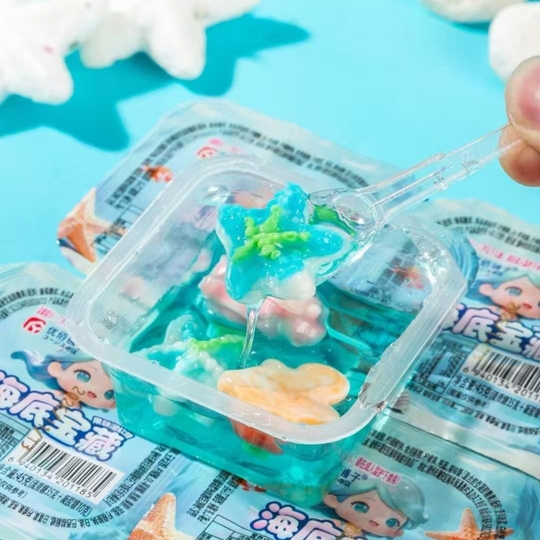 45g海底宝藏果味湿酸果汁软糖混合网红同款校园文具商超热卖款