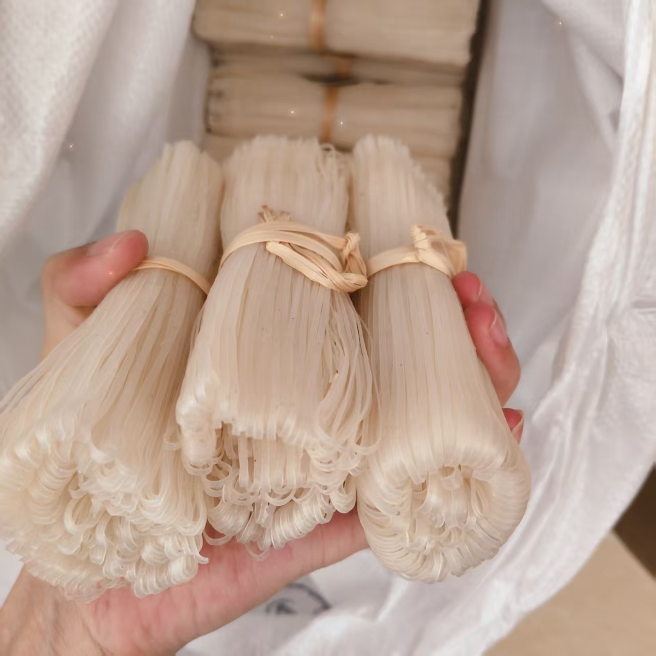 正宗广西藤县同心米粉超细米线细粉丝炒米粉纯手工农家石磨切粉