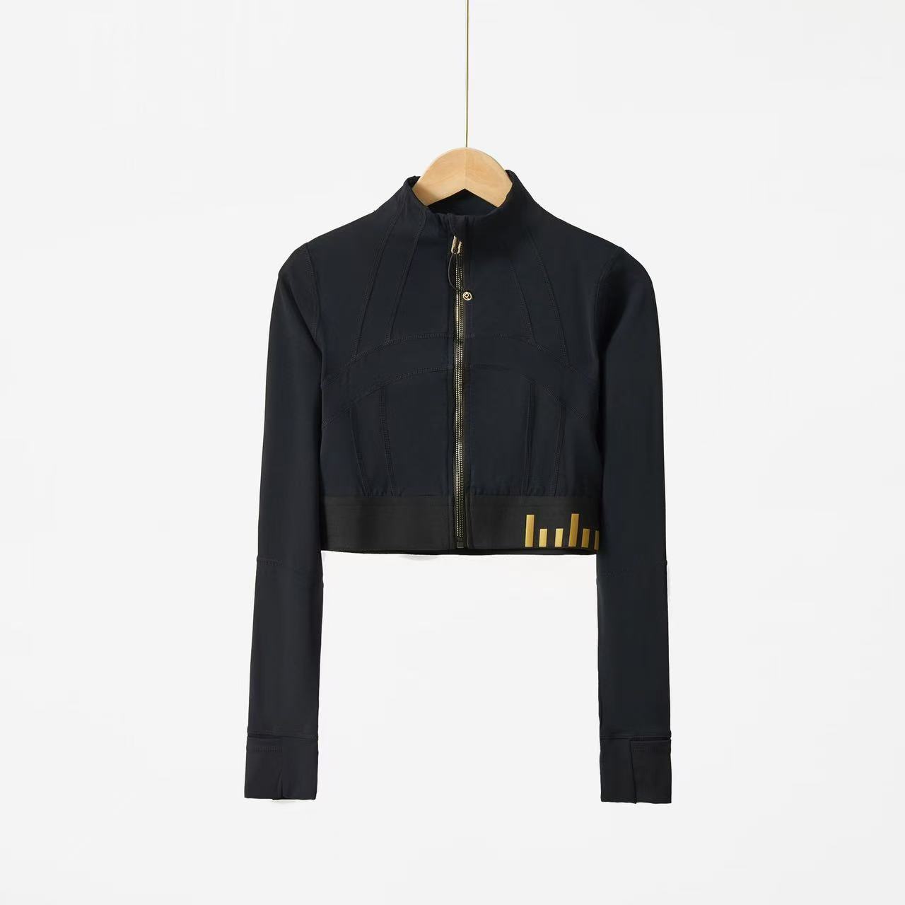 Define Life金标拉链外套短款透气速干瑜伽服AYogasetlulu健身服