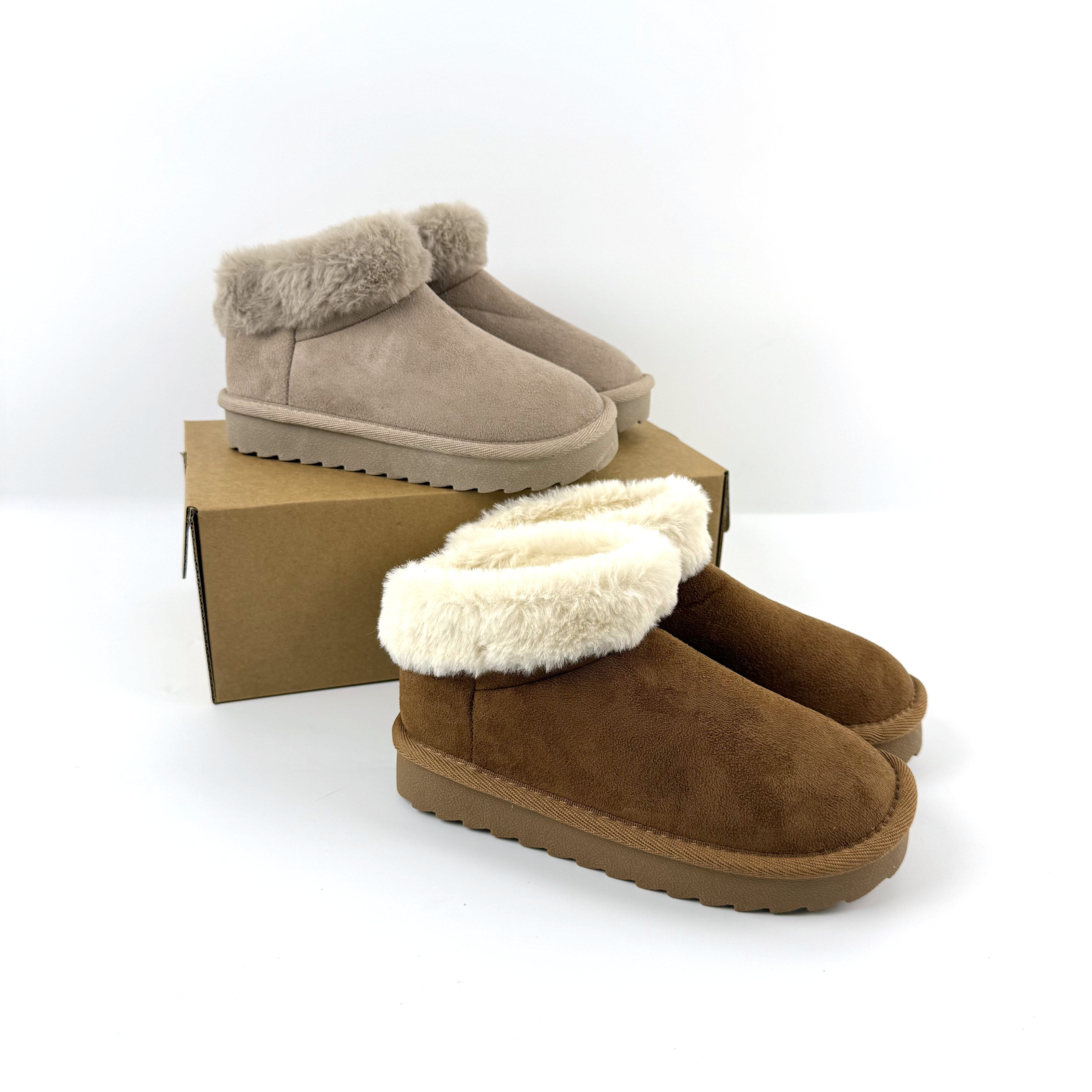 外贸出英国亲子款秋冬加绒保暖棉鞋轻便舒适时尚一脚蹬低帮雪地靴,童鞋/婴儿鞋/亲子鞋,雪地靴,淘宝优惠券,粉丝福利购,淘宝优惠卷