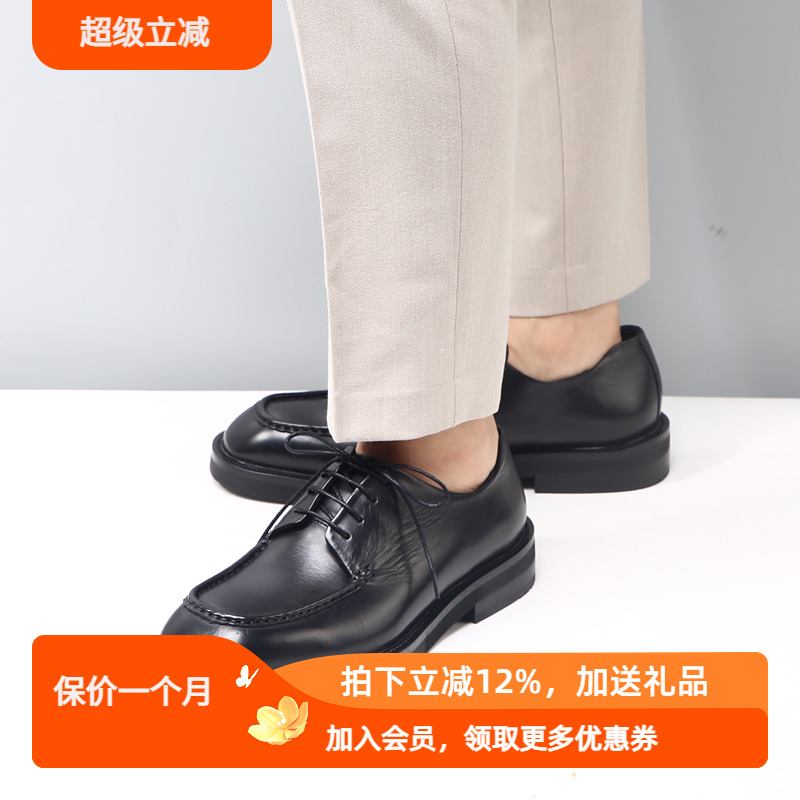 休闲皮鞋3.3德比鞋商务