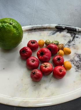 清仓处理天然大理石首饰香薰洗漱用品托盘摆件房间桌面装饰品托盘