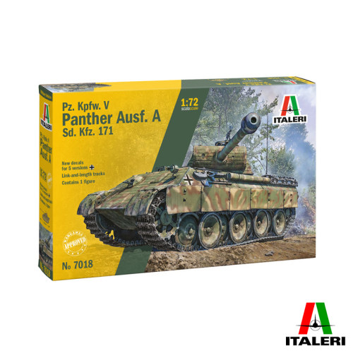 文华 伊达雷利 1/72 德国五号坦克 Pz.Kpfw.V 黑豹A型 7018