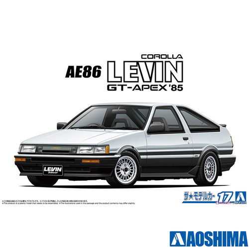文华 青岛社模型 1/24丰田  AE86 卡罗拉 LEVIN GT-APEX 06931