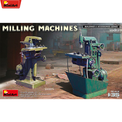 文华 MiniArt 1/35 场景搭配 工业 铣床 拼装模型 35663