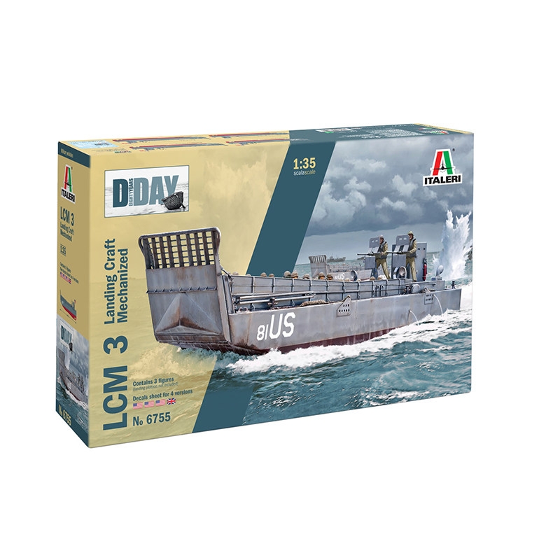 文华 伊达雷利 1/35 美国海军 LCM3登陆艇 6755 拼装模型